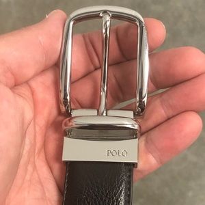 Polo Men’s Reversible Leather Belt Sz 40 Like New